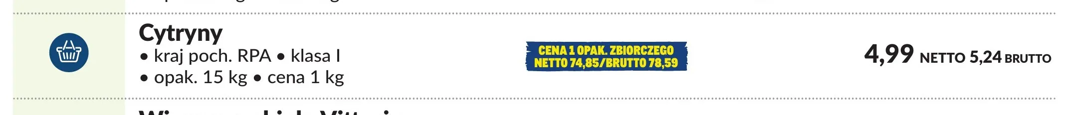 Cytryny promocja w Makro