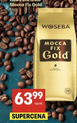 Kawa ziarnista Mocca Fix Gold promocja w Delikatesy Centrum