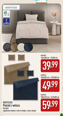 Pościel z weluru 200x220 cm Novitesse promocja w Aldi