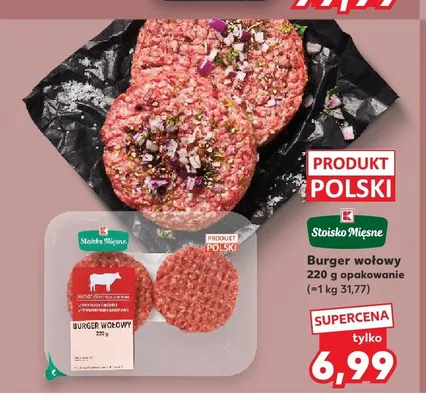 Burger wołowy K-Stoisko Mięsne promocja w Kaufland