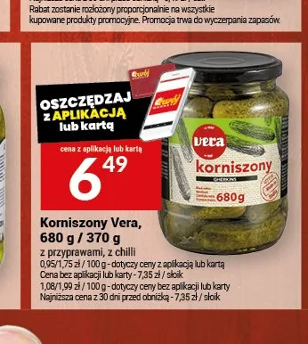Korniszony Vera promocja w Twój Market