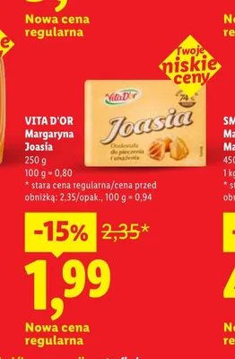 Margaryna Joasia Vita D'Or promocja w Lidl