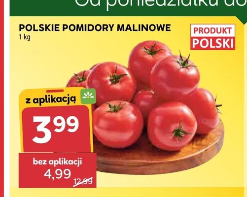 Pomidory malinowe polskie promocja w Stokrotka