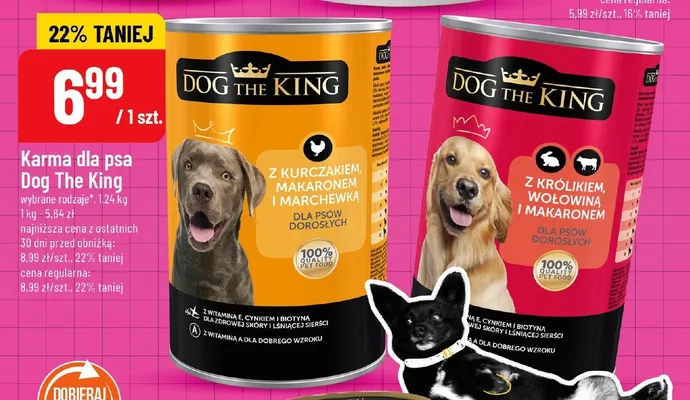 Karma z królikiem, wołowiną i makaronem dla psa promocja w POLOmarket