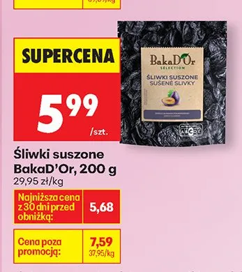 Śliwki suszone promocja w Biedronka