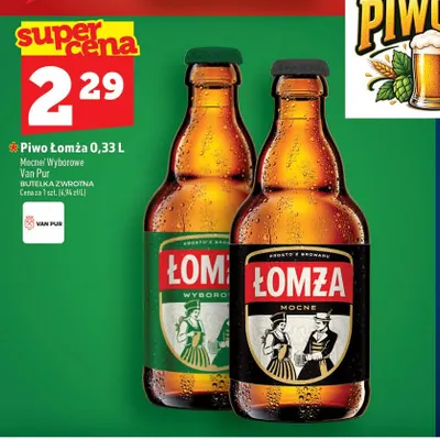 Piwo Łomża Mocne promocja w TOPAZ