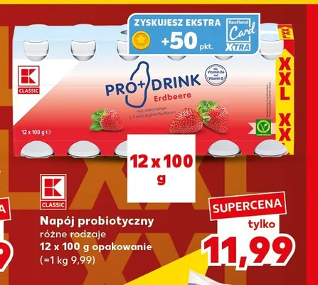 Napój probiotyczny K-Classic 12-pak promocja w Kaufland