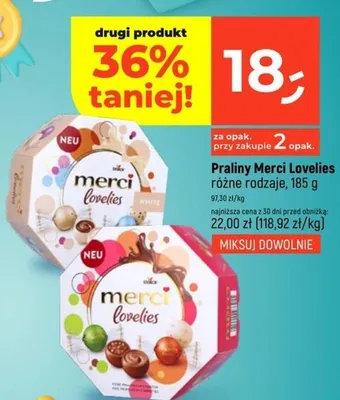 Praliny Lovelies różne rodzaje 185g promocja w Dealz