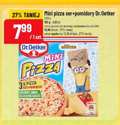 Mini pizza ser+pomidory Dr.Oetker promocja w POLOmarket