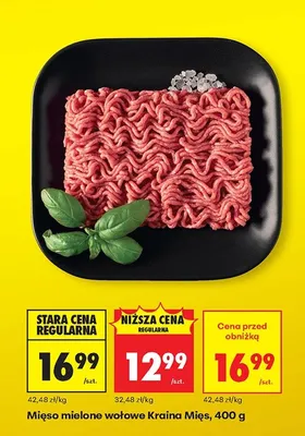 Mięso mielone wołowe promocja w Biedronka