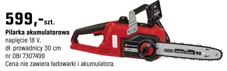 Pilarka akumulatorowa promocja w OBI