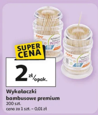 Wykałaczki bambusowe premium promocja w Auchan