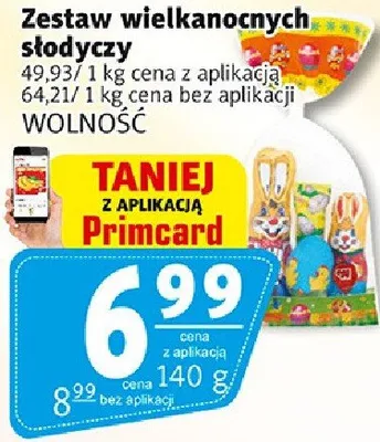 Zestaw wielkanocnych słodyczy promocja w Prim Market