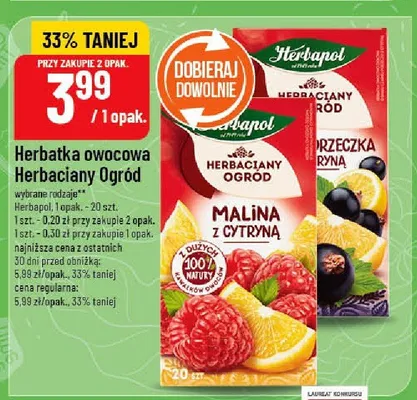Herbatka owocowa Herbaciany Ogród wybrane rodzaje promocja w POLOmarket