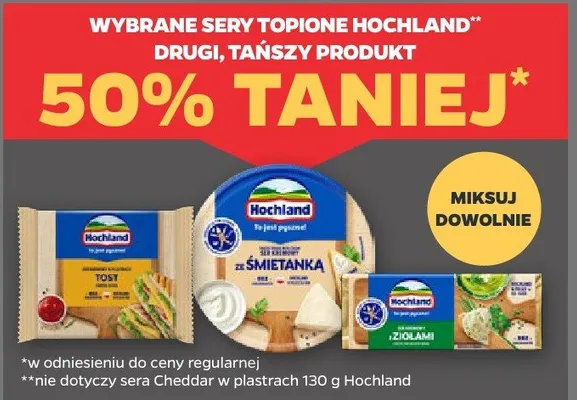 Sery topione Hochland (wybrane) promocja w Netto