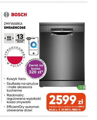 Zmywarka SMS4ENC06E Bosch promocja w Max Elektro