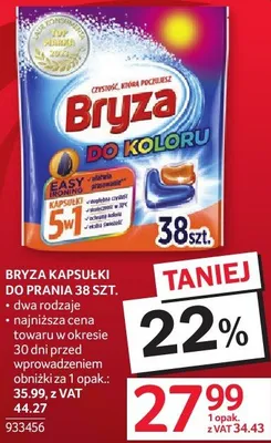 Kapsułki do prania Bryza Do Koloru 5w1 promocja w Selgros