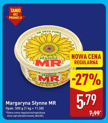 Margaryna Słynne MR promocja w Aldi