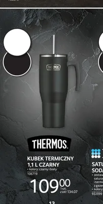 Kubek termiczny 1,1l czarny Thermos promocja w Selgros