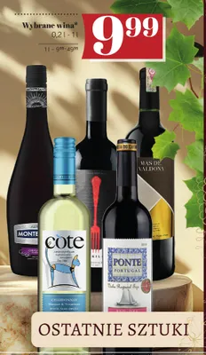 Wino białe Cote Chardonnay Muscat & Traminer promocja w POLOmarket