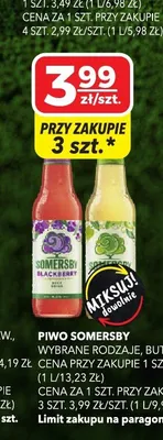Piwo Somersby Blackberry promocja w Top Market