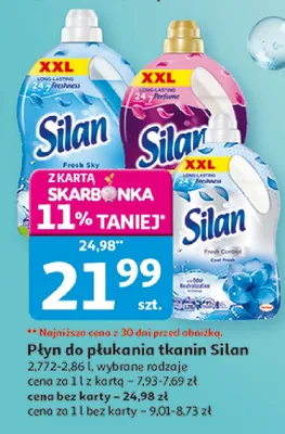 Płyn do płukania tkanin Silan promocja w Auchan