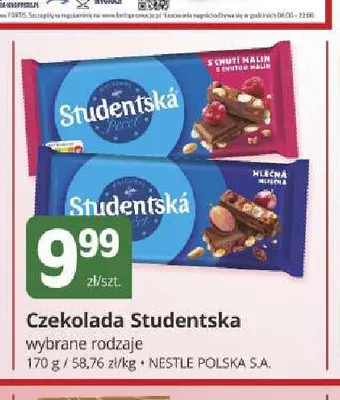 Czekolada Studentska promocja w Marketvita