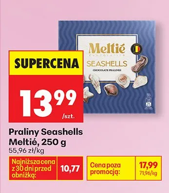 Praliny Seashells czekoladowe promocja w Biedronka