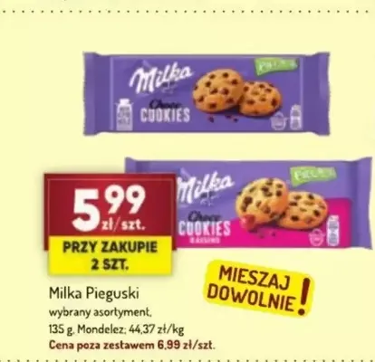 Ciastka Milka Pieguski promocja w Avita