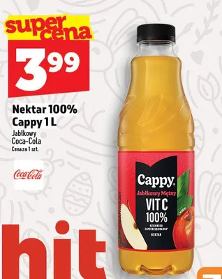 Nektar 100% Cappy 1l promocja w TOPAZ