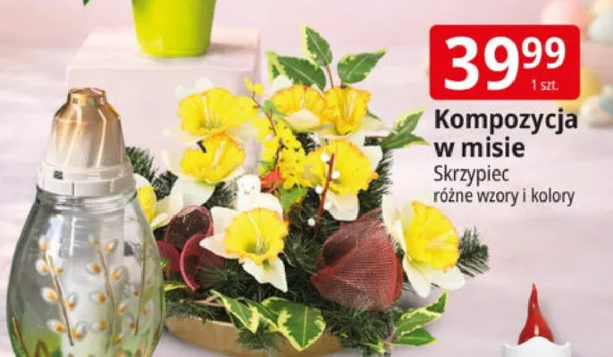 Kompozycja w misie Skrzypiec promocja w Leclerc