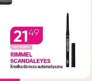 Kredka do oczu automatyczna Rimmel Scandaleyes promocja w Drogerie Koliber