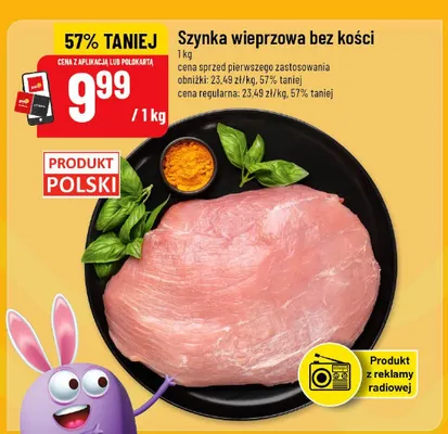 Szynka wieprzowa bez kości promocja w POLOmarket