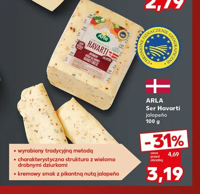 Ser Havarti jalapeño Arla promocja w Kaufland