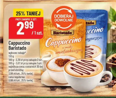Cappuccino Baristado o smaku śmietankowym promocja w POLOmarket