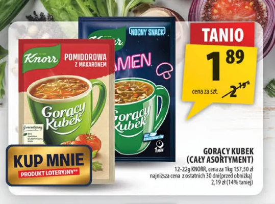 Gorący kubek Knorr promocja w Arhelan