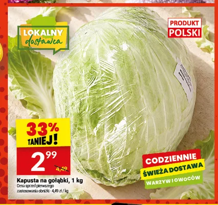 Kapusta na gołąbki promocja w Twój Market