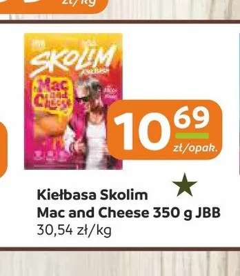 Kiełbasa Skolim Mac and Cheese JBB promocja w Społem Częstochowa