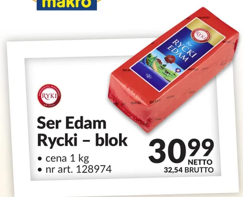 Ser Edam Rycki blok promocja w Makro