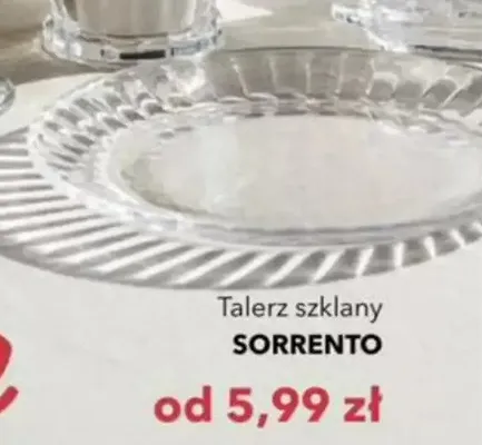 Talerz szklany flora promocja w Nela