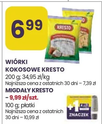 Wiórki kokosowe Kresto promocja w Stokrotka