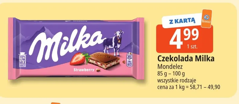 Czekolada Milka promocja w Leclerc