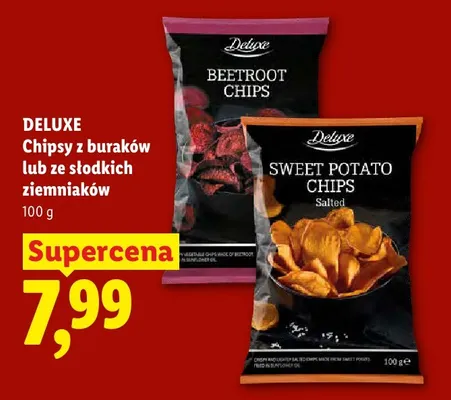Chipsy z buraków Deluxe promocja w Lidl
