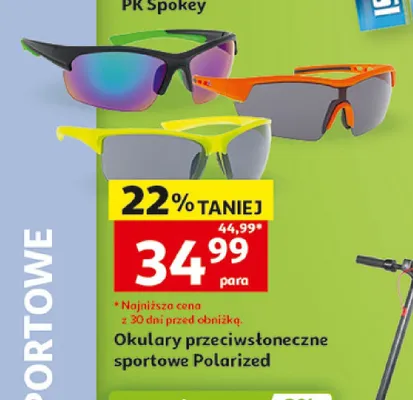 Okulary przeciwsłoneczne sportowe Polarized promocja w Auchan
