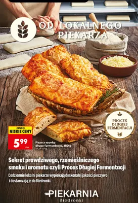Pizza z szynką długa fermentacja promocja w Biedronka
