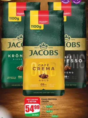 Kawa ziarnista Jacobs Café Espresso Strong promocja w Dino