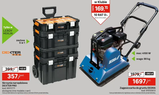 Zagęszczarka do gruntu promocja w Leroy Merlin