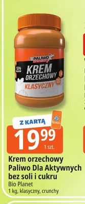 Krem orzechowy klasyczny Paliwo Dla Aktywnych bez soli i cukru promocja w Leclerc