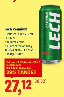 Piwo promocja w Lidl