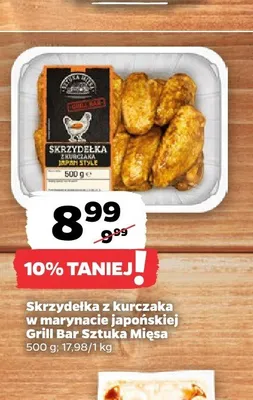 Skrzydełka z kurczaka w marynacie japońskiej Grill Bar Sztuka Mięsa promocja w Netto